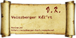 Veiszberger Kürt névjegykártya